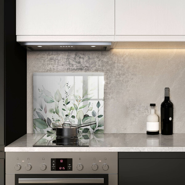 Sklo za varnou desku Akvarel rostliny