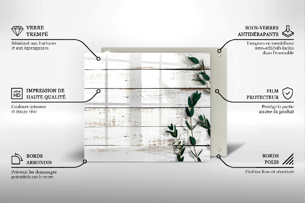 Sklo za varnou desku Staré desky a listy