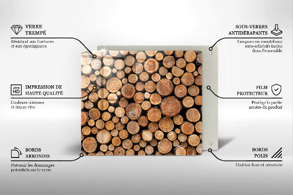 Sklo za varnou desku Kmeny stromů