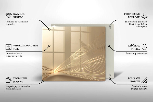 Sklo za varnou desku Moderní abstrakce
