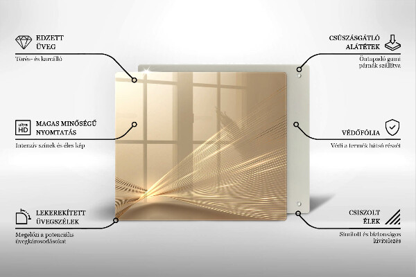 Sklo za varnou desku Moderní abstrakce