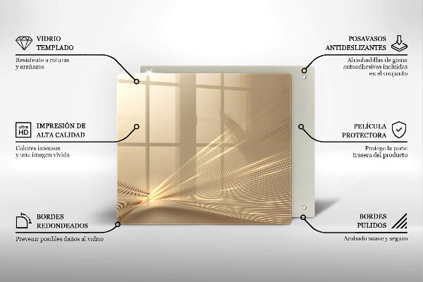 Sklo za varnou desku Moderní abstrakce