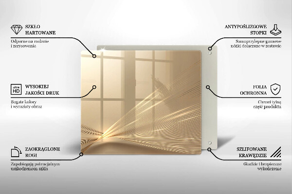 Sklo za varnou desku Moderní abstrakce