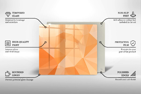 Sklo za varnou desku Geometrické pozadí