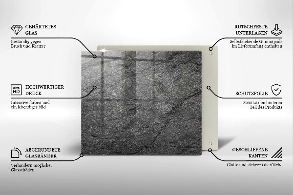 Sklo za varnou desku Textura kamene