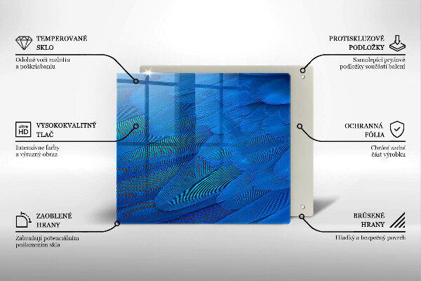 Sklo za varnou desku Ptačí peří