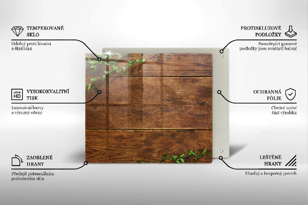 Sklo za varnou desku Dřevěné desky a listy