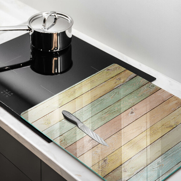 Sklo za varnou desku Barevné vintage desky