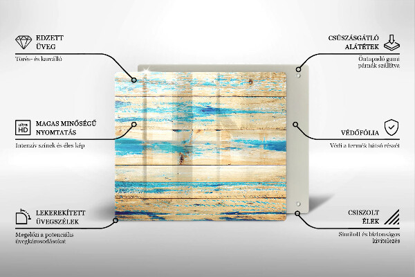 Sklo za varnou desku Retro dřevěné desky