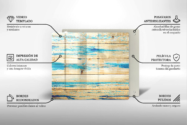 Sklo za varnou desku Retro dřevěné desky