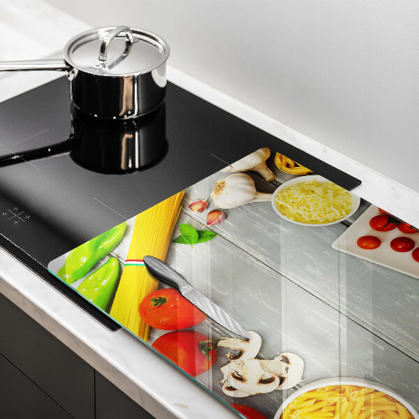 Skleněná deska za sporák Kuchyňské jídlo