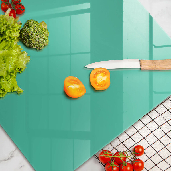 Skleněná deska za sporák Zelená barva