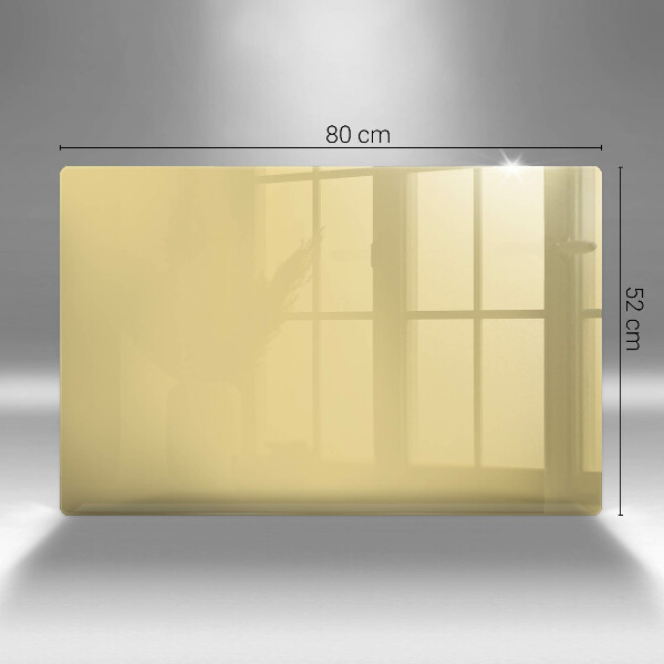 Skleněná deska za sporák Žlutá