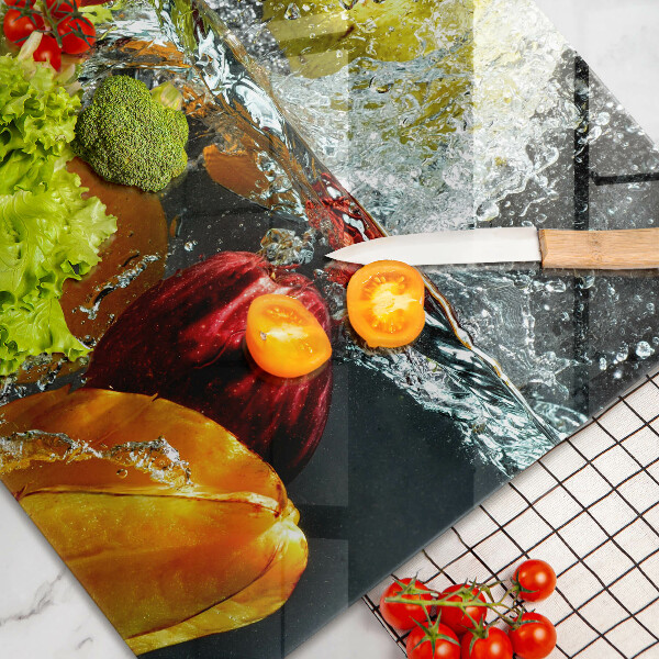 Skleněná deska za sporák Šťavnaté ovoce ve vodě