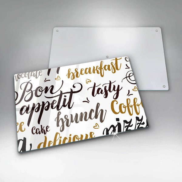 Skleněná deska za sporák Bon appetit