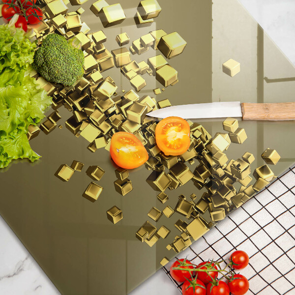 Skleněná deska za sporák Abstraktní 3D geometrie