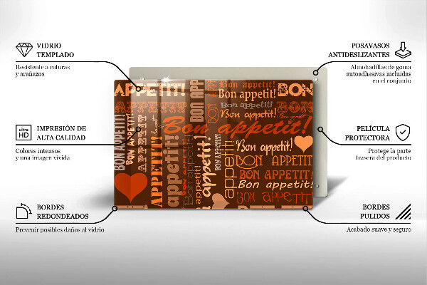 Skleněná deska za sporák Bon appetit