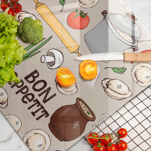 Skleněná deska za sporák Ilustrace kuchyně