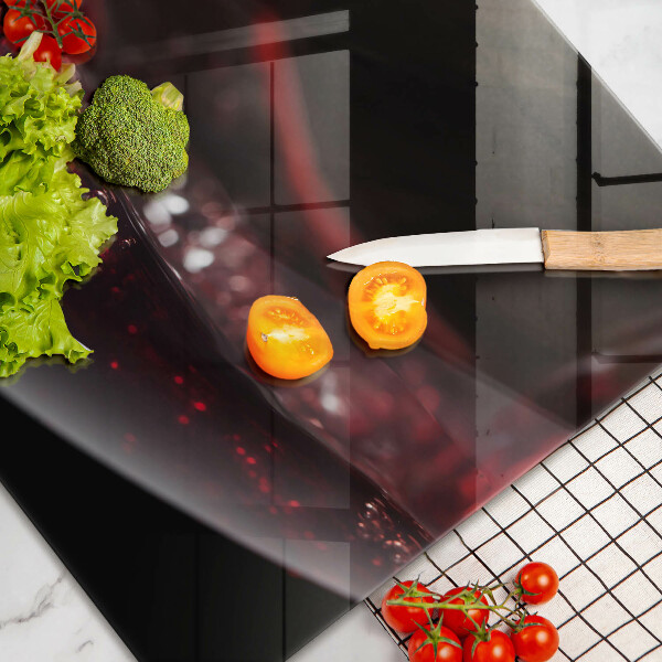 Skleněná deska za sporák Červené víno ve sklenici