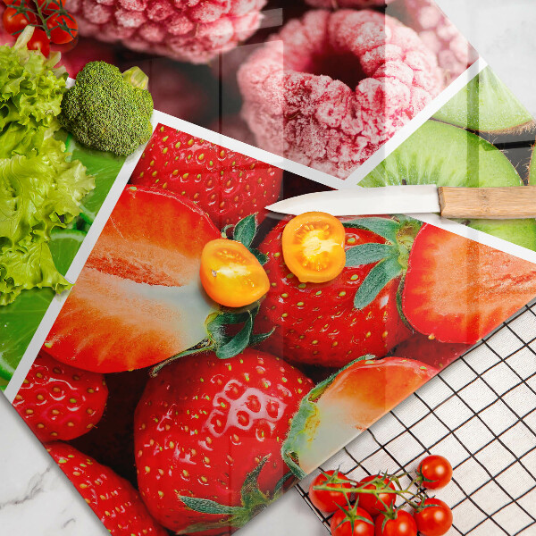 Skleněná deska za sporák Barevné ovoce