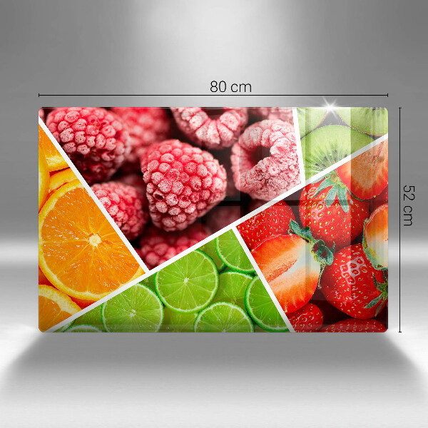 Skleněná deska za sporák Barevné ovoce