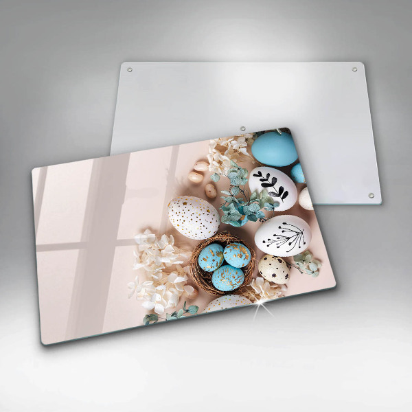 Skleněná deska za sporák velikonoční dekorace