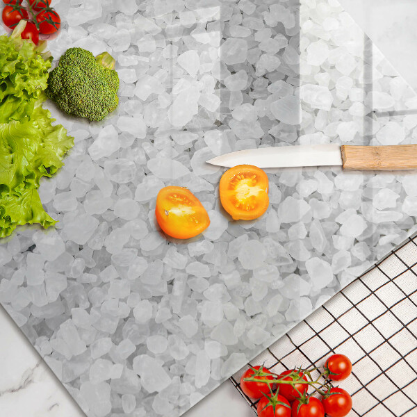 Skleněná deska za sporák Krystaly soli