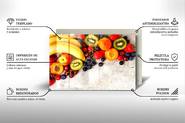 Skleněná deska za sporák Sváteční ovoce