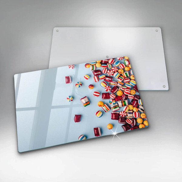 Skleněná deska za sporák Barevné bonbóny