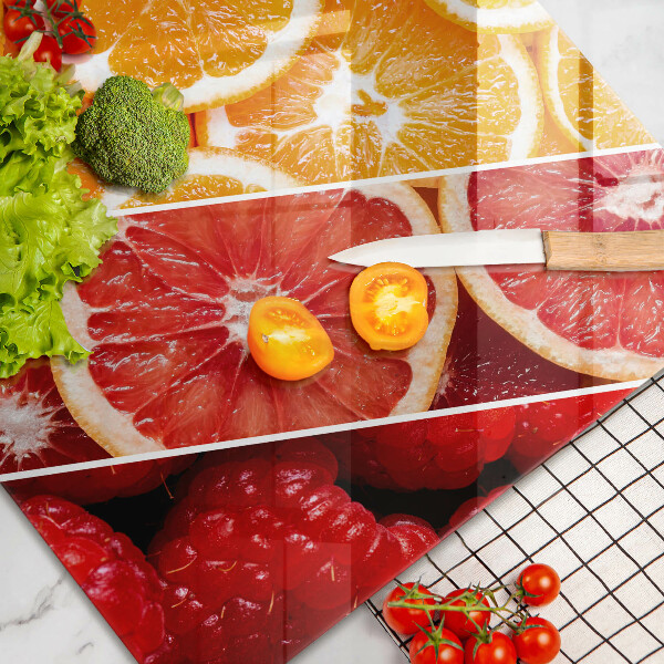 Skleněná deska za sporák Barevné ovoce