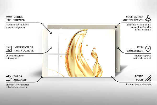 Skleněná deska za sporák olivový olej