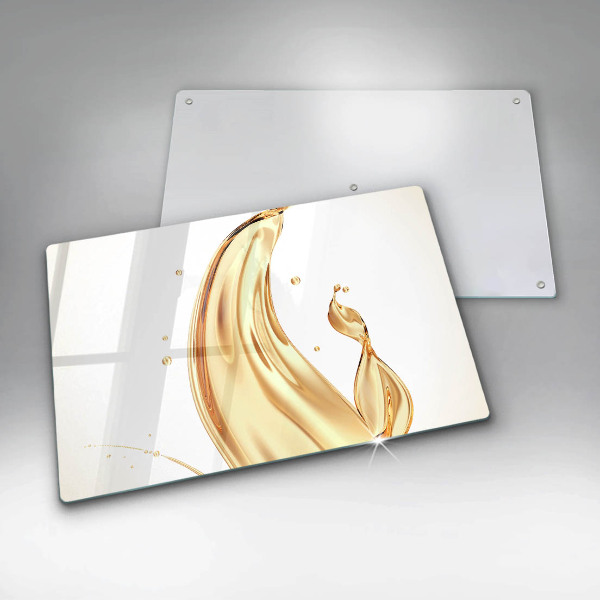 Skleněná deska za sporák olivový olej