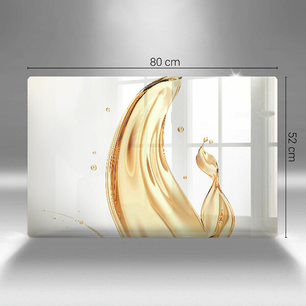 Skleněná deska za sporák olivový olej