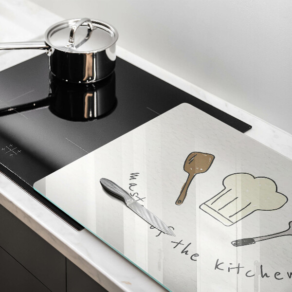 Skleněná deska za sporák Master of the Kitchen