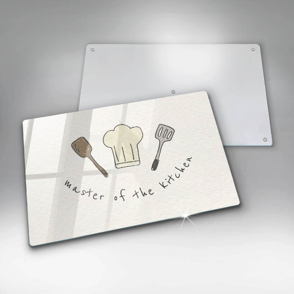 Skleněná deska za sporák Master of the Kitchen