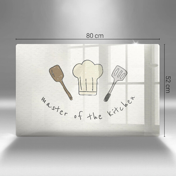 Skleněná deska za sporák Master of the Kitchen