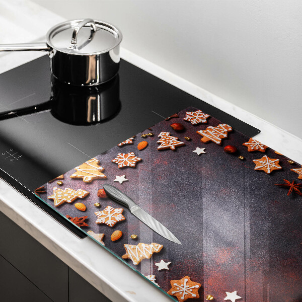 Skleněná deska za sporák Perníkové Vánoce