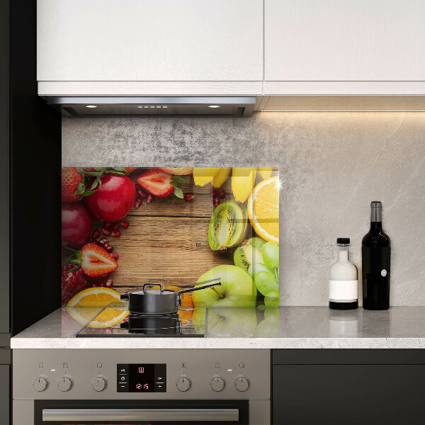 Skleněná deska za sporák Čerstvé ovoce