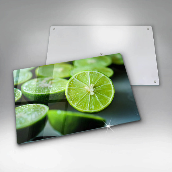 Skleněná deska za sporák Limetkový citrus
