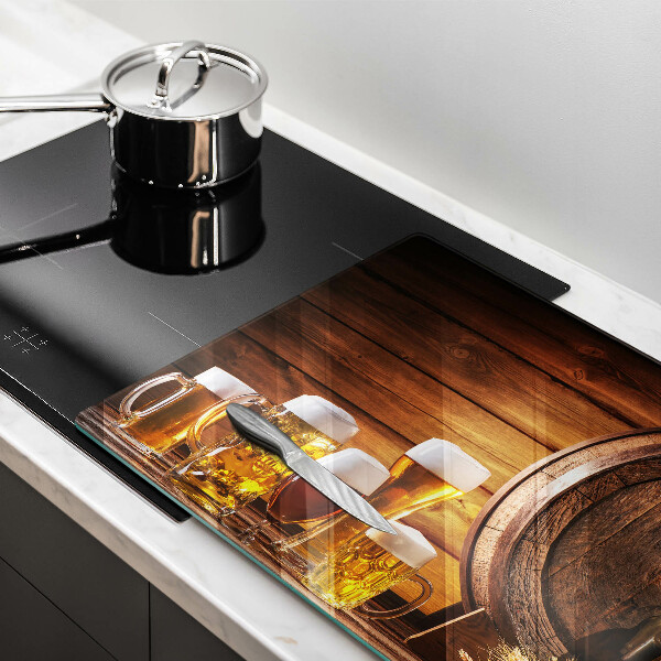 Skleněná deska za sporák Sud piva