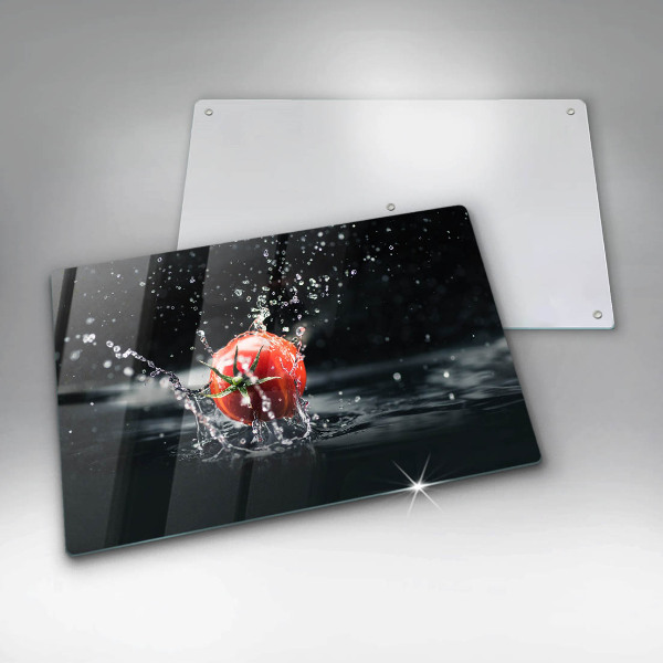 Skleněná deska za sporák Rajče ve vodě