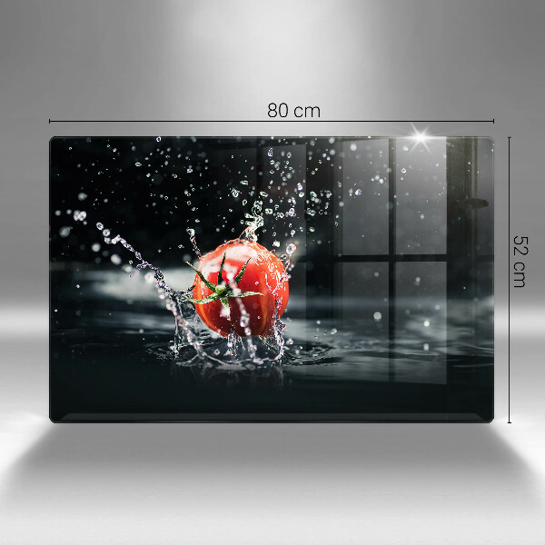 Skleněná deska za sporák Rajče ve vodě