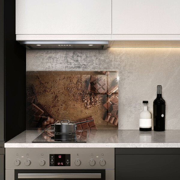 Skleněná deska za sporák Čokoládové sladkosti