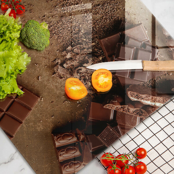 Skleněná deska za sporák Čokoládové sladkosti