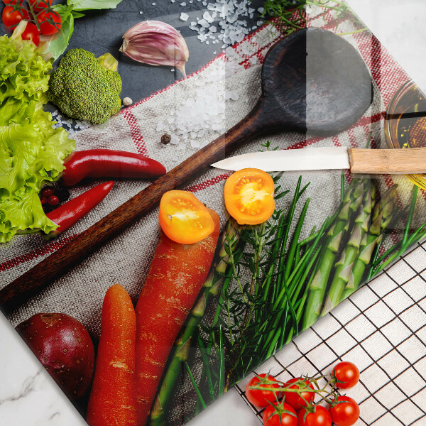 Skleněná deska za sporák Kuchyňské jídlo