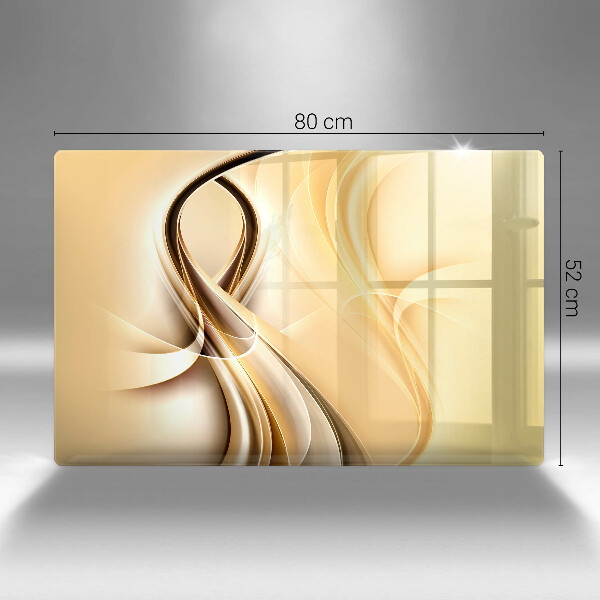 Skleněná deska za sporák Abstrakce kouře