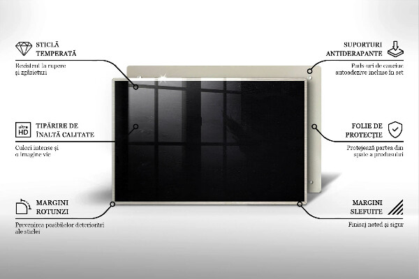 Skleněná deska za sporák Tabule