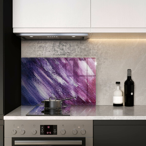 Skleněná deska za sporák Malování abstrakce