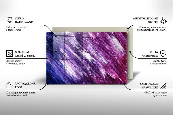 Skleněná deska za sporák Malování abstrakce