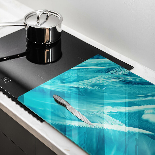 Skleněná deska za sporák Jemné peří